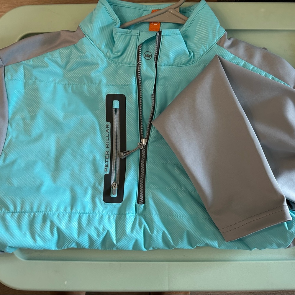 Men’s Peter Millar Ghost Camo - Teal and Gray Jacket